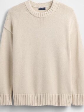 Gap Cream Oversized Cotton Sweater